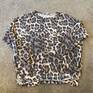 Soft cheetah sweatshirt